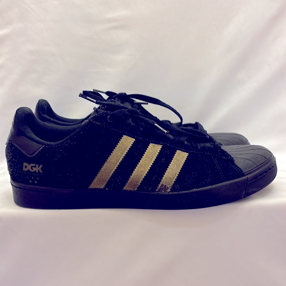 GENTLY WORN RARE 2015 ADIDAS DGK SUEDE SHELLTOE SKATEBOARD SHOES MEN'S SIZE 10 - Picture 10 of 14